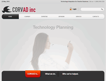 Tablet Screenshot of corvad.com